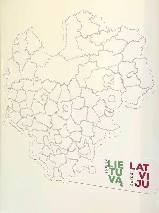 Šaldytuvo lipdukas „Surink Lietuvą / Surink Latviją“
